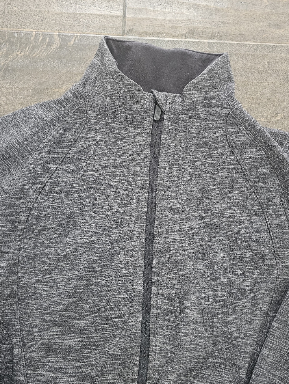 Lululemon Heather Gray Gait Keeper Full-Zip Athletic Jacket Sz 8 - Picture 6 of 10